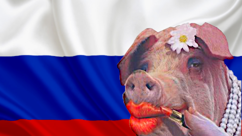 Russe bekommt als Flaggen-Dieb aufs Maul