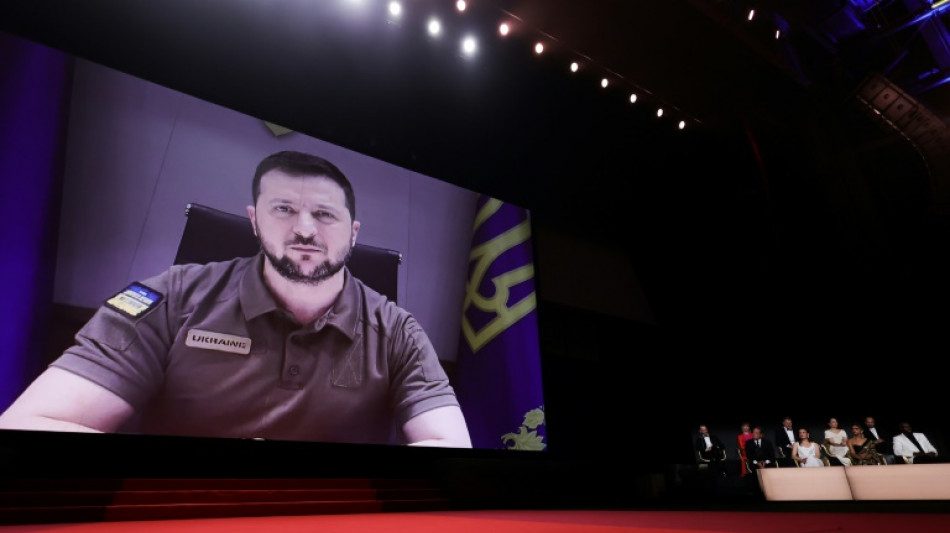 Zelensky appeal beamed in to Cannes as festival rolls out red carpet