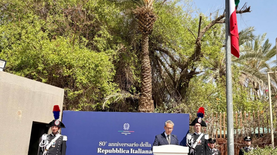 A Riad il 2 giugno celebrato con una cerimonia di alzabandiera