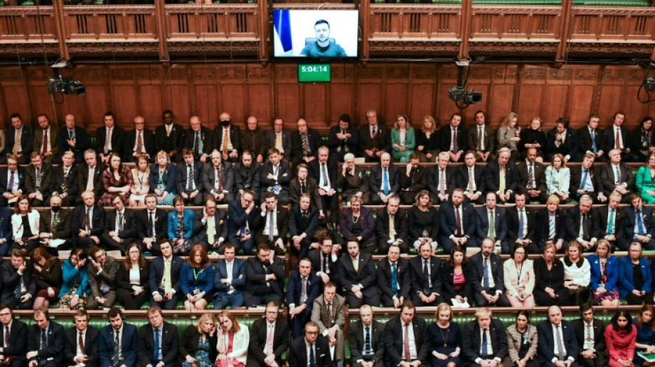 "Lucharemos hasta el final", dice el presidente ucraniano al parlamento brit&aacute;nico evocando a Churchill
