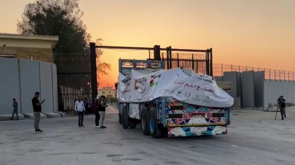 Erste Hilfslieferungen erreichen Gazastreifen nach &Ouml;ffnung humanit&auml;rer Korridore durch Israel