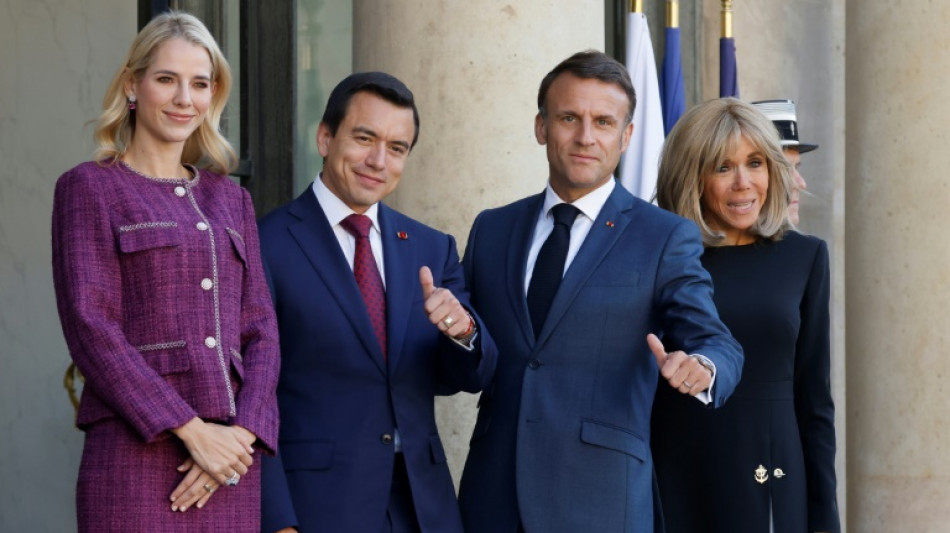 Macron recebe presidente equatoriano com clima e seguran&ccedil;a na agenda
