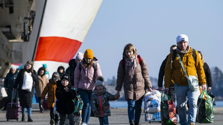 'Lost everything': Ukrainians sail to new lives in Sweden