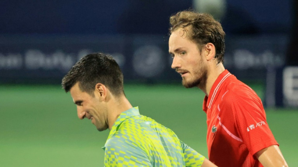Medvedev stops Djokovic streak to set up all-Russian final with Rublev