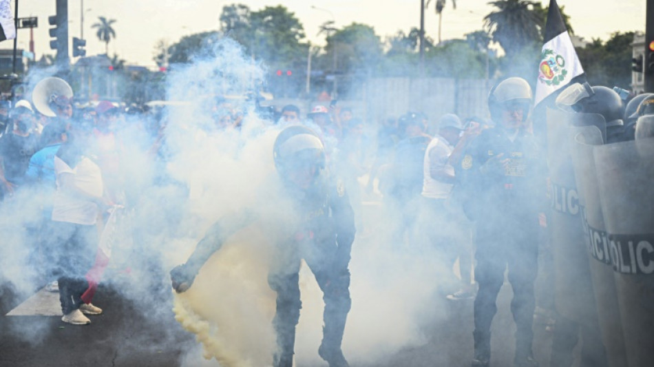 Pérou : des milliers de manifestants à Lima, petites échauffourées