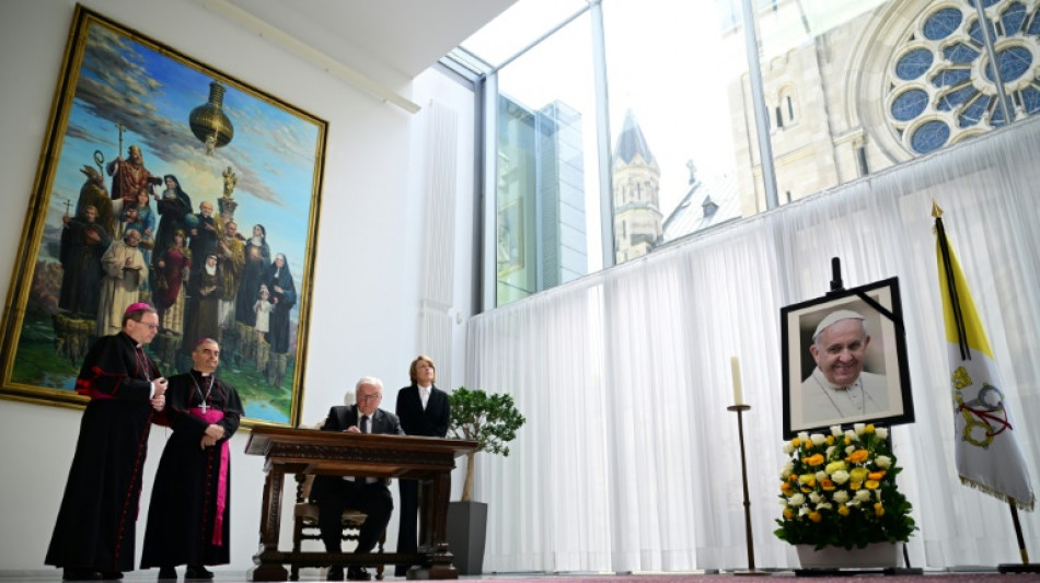 Steinmeier trägt sich in Kondolenzbuch für verstorbenen Papst ein