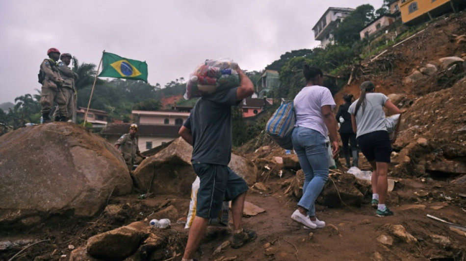 Los muertos por lluvias torrenciales récord en Petrópolis suben a 178
