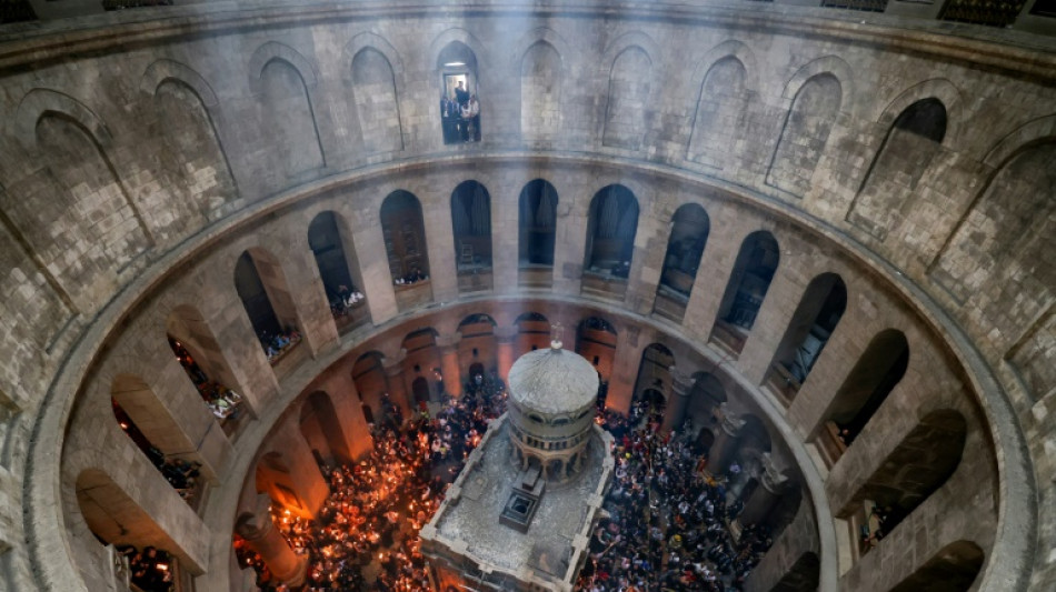 Jerusalem church glows in 'Holy Fire' ritual attended by thousands