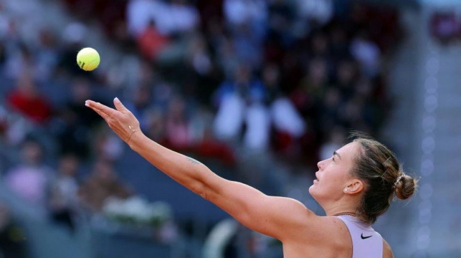 Tennis: Sabalenka s'impose &agrave; Madrid &agrave; trois semaines de Roland-Garros