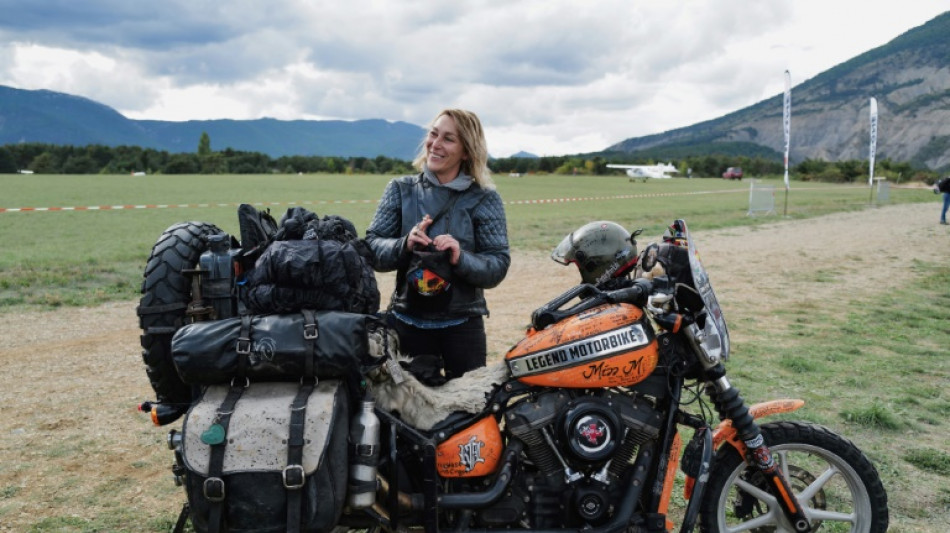 "Miss M": bikeuse, aventuri&egrave;re et sensation du Festival Femmes et Moto