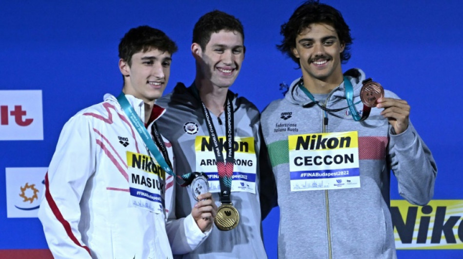 Natation: l'Am&eacute;ricain Hunter Armstrong champion du monde du 50 m dos