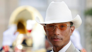 US-S&auml;nger Pharrell Williams tr&auml;gt olympische Fackel durch Pariser Vorort 