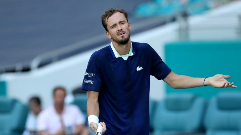 Tennis: Medvedev, éliminé en quarts de finale à Miami, échoue à redevenir N.1 mondial