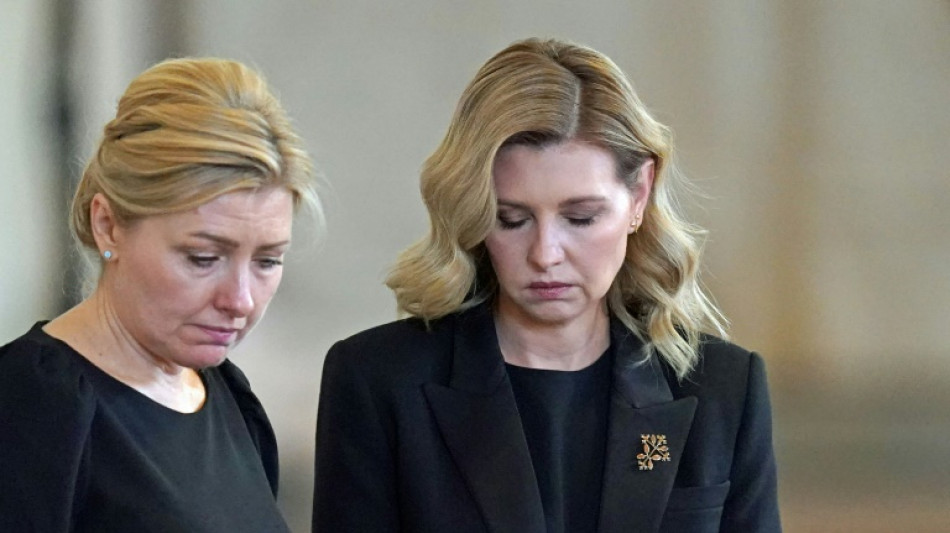 Ukraine's First Lady views queen's coffin, meets Princess of Wales