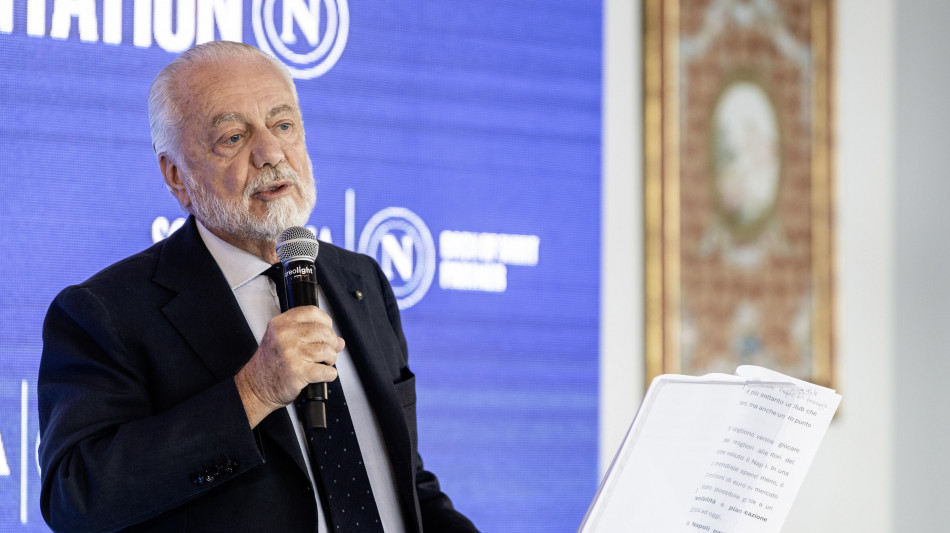 De Laurentiis su primato Napoli, 'sangue freddo, calma e gesso'