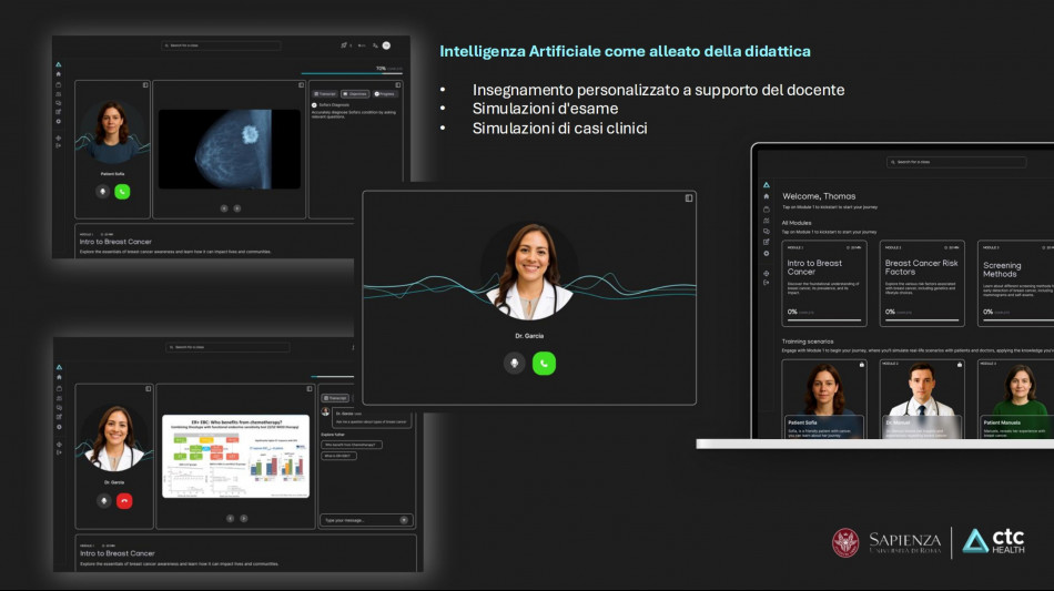 L'IA in aula, alla Sapienza progetto su studenti di medicina