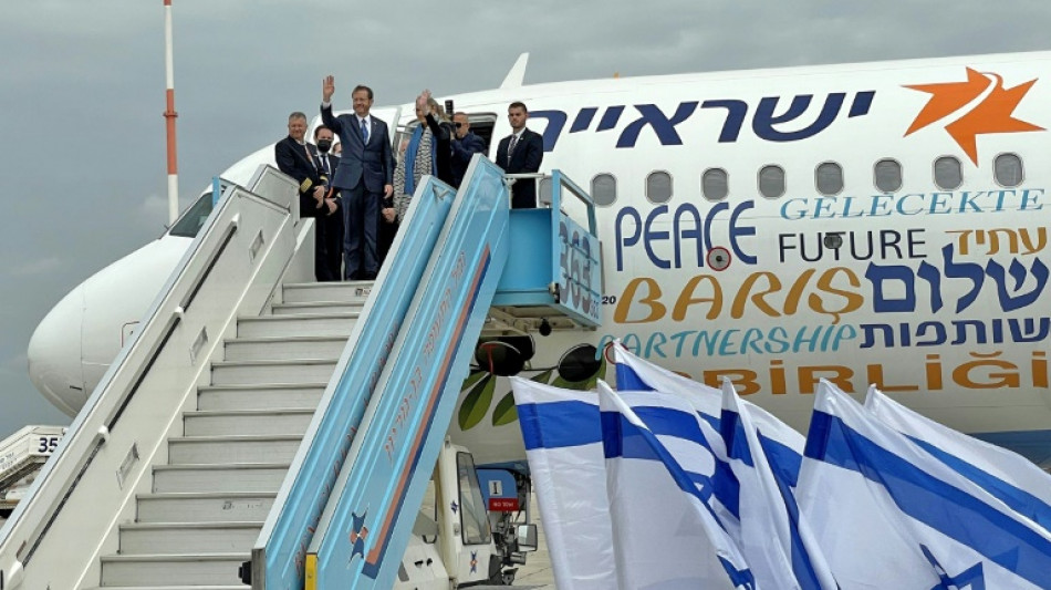 Israel's president flies to Turkey in bid to 'restart' ties