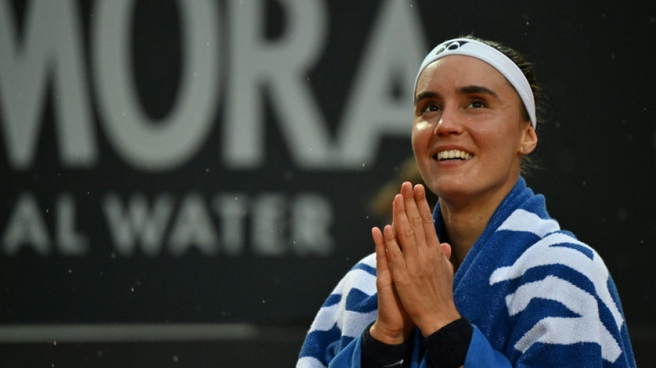 Tennis: Kalinina en finale à Rome, une "petite lumière" pour l'Ukraine