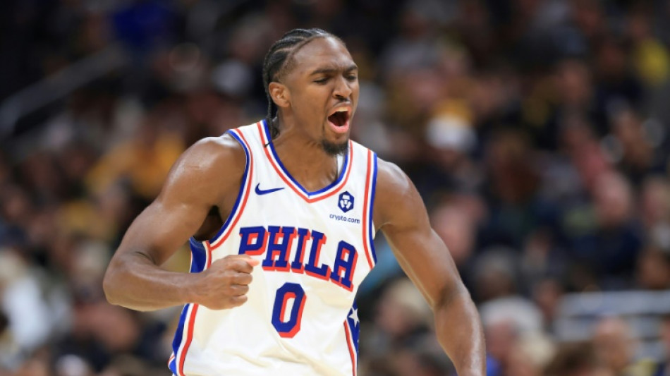 NBA: premier succ&egrave;s des 76ers, gr&acirc;ce &agrave; 45 points de Maxey