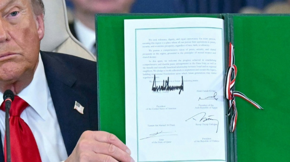 'Temos paz no Oriente M&eacute;dio', proclama Trump na c&uacute;pula sobre Gaza no Egito