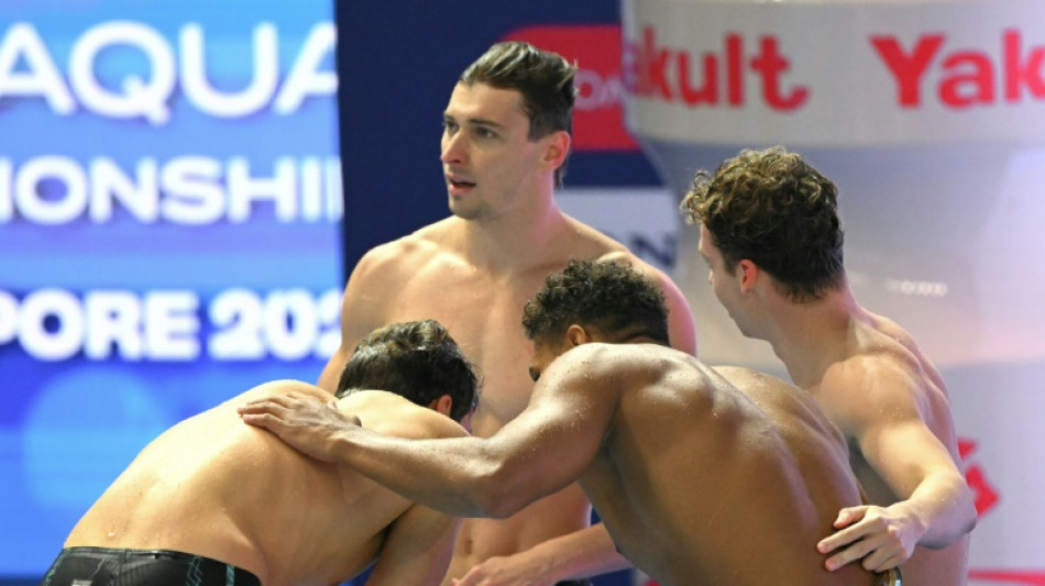 Mondiaux de natation: le relais fran&ccedil;ais en argent sur 4x100 m 4 nages