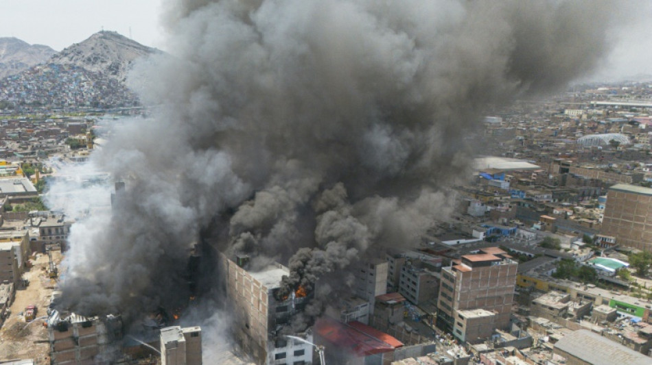 P&eacute;rou: vaste incendie dans le centre historique de Lima