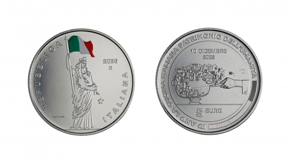 La cucina italiana entra nella Collezione numismatica 2026