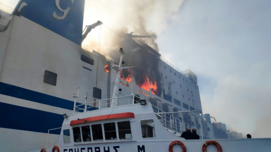 Rescue efforts resume for 12 missing in Greece ferry fire