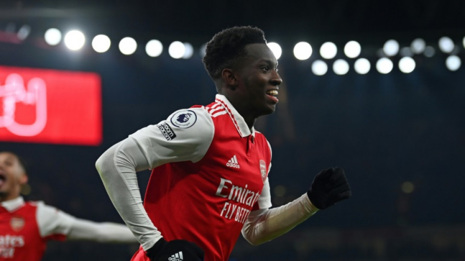Nketiah winner sees Arsenal past Man Utd, Haaland hat-trick tames Wolves