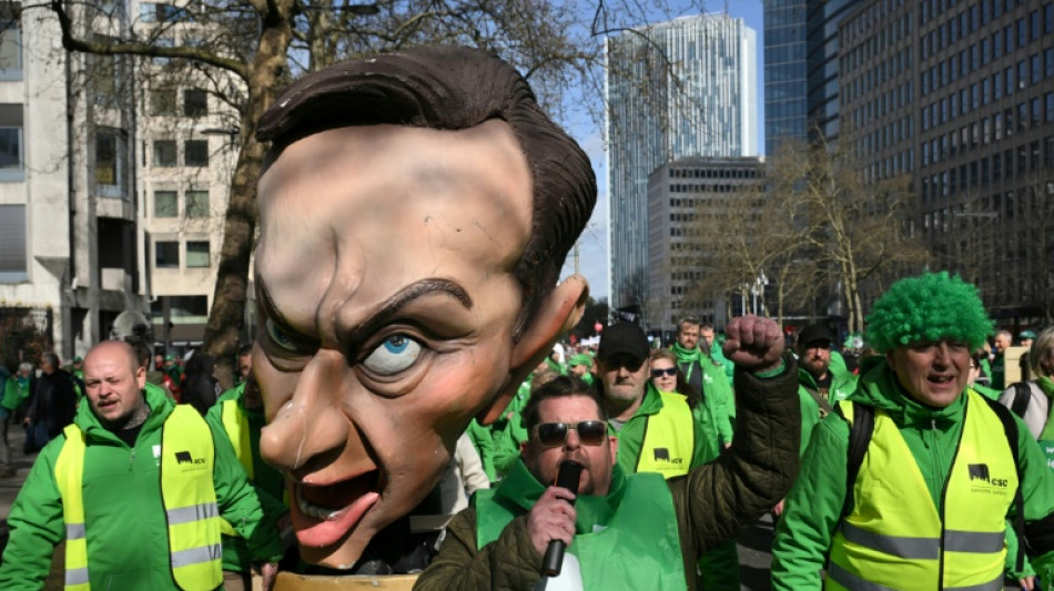 Forte mobilisation &agrave; Bruxelles contre les r&eacute;formes du gouvernement belge