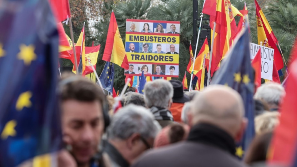 Nueva manifestación en Madrid contra el proyecto de amnistiar a los independentistas de Puigdemont