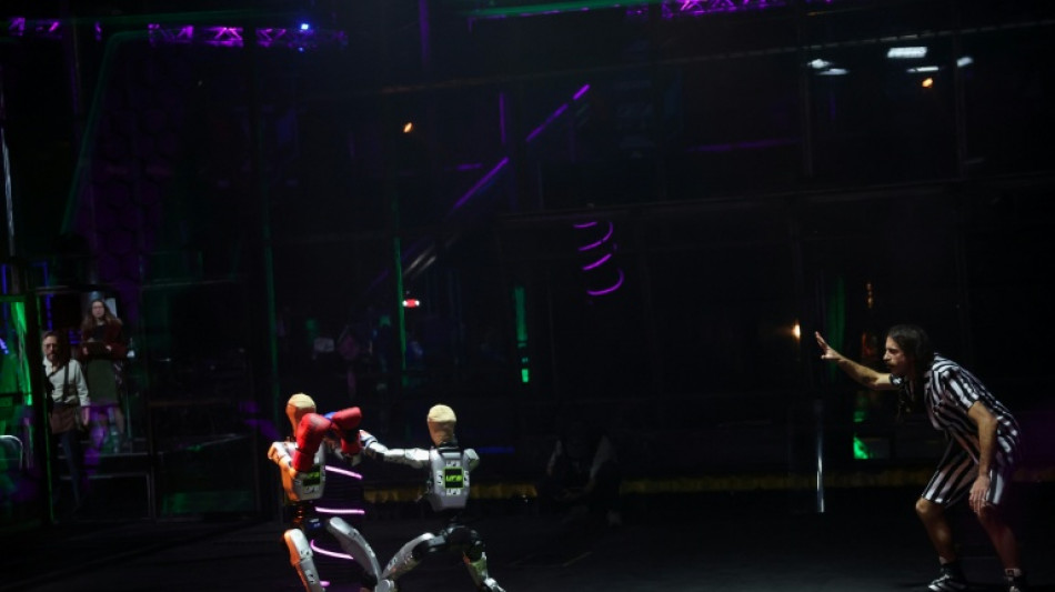 Humanoid robots go for knockout in high-tech Vegas fight night