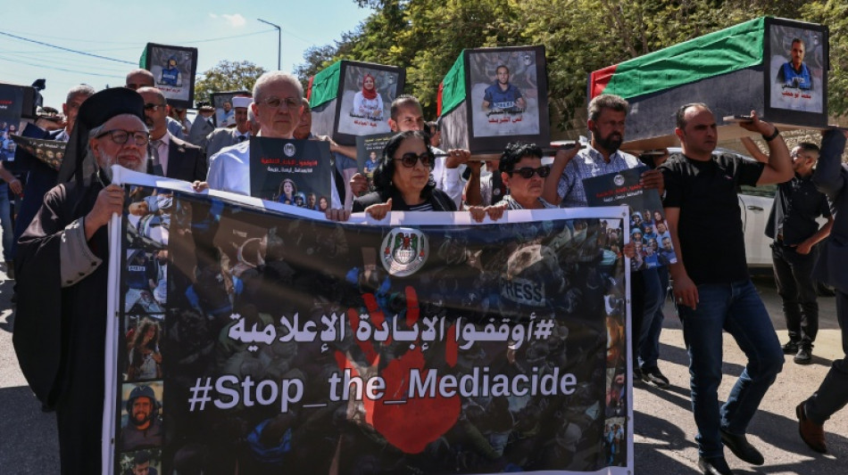 Cisjordania se moviliza por los periodistas v&iacute;ctimas de ataques israel&iacute;es en Gaza