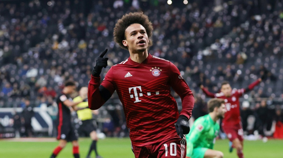 Sane trifft: Bayern gewinnen mit Mühe in Frankfurt