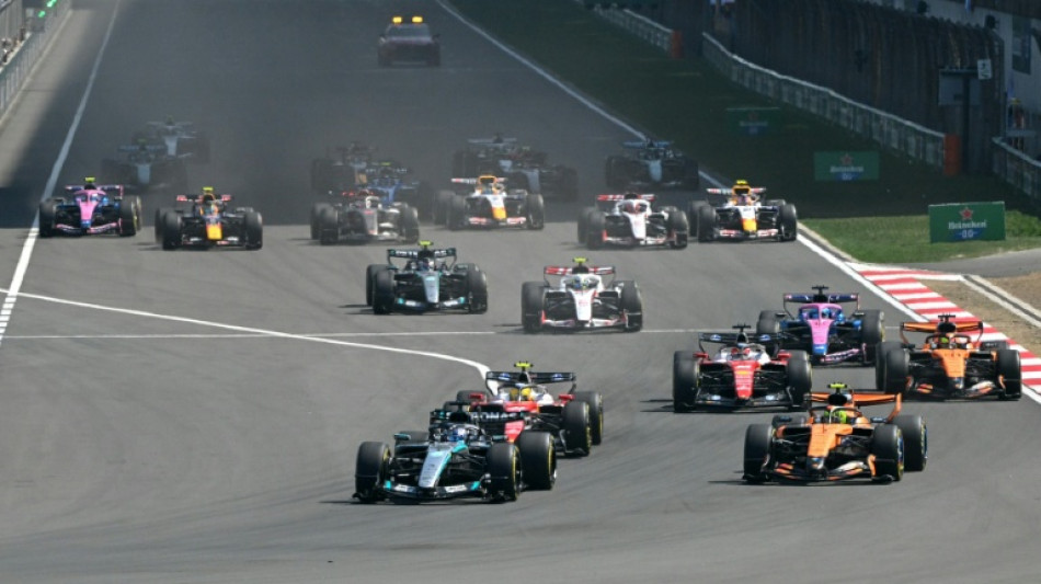 Mercedes' Russell wins 'pretty fun' Shanghai sprint from both Ferraris