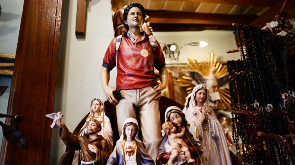 Pilgrims in Italy flock to tomb of first millennial saint