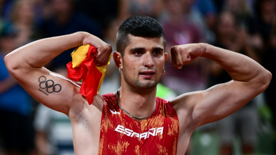 Atleta espa&ntilde;ol Asier Mart&iacute;nez, campe&oacute;n de Europa de los 110 m vallas
