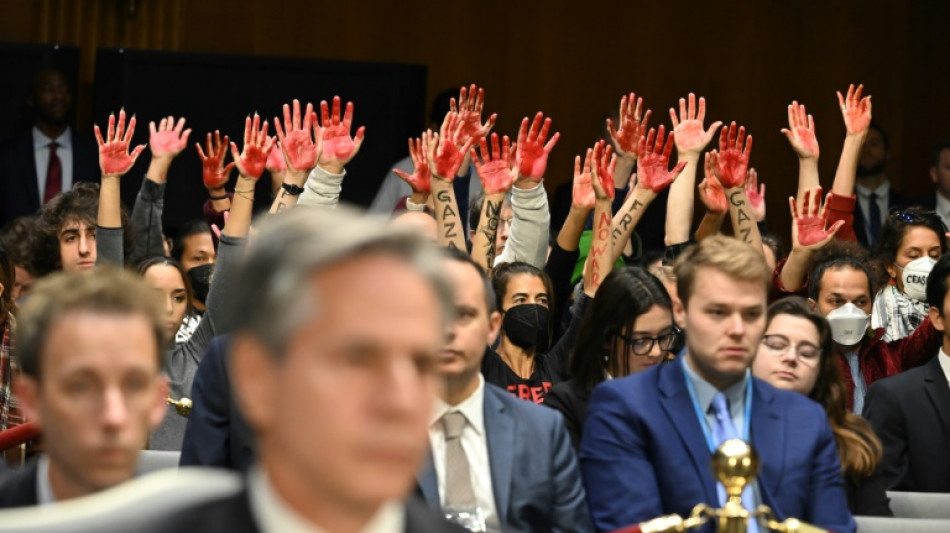 'Salvem as crian&ccedil;as de Gaza', gritam manifestantes no Congresso dos EUA