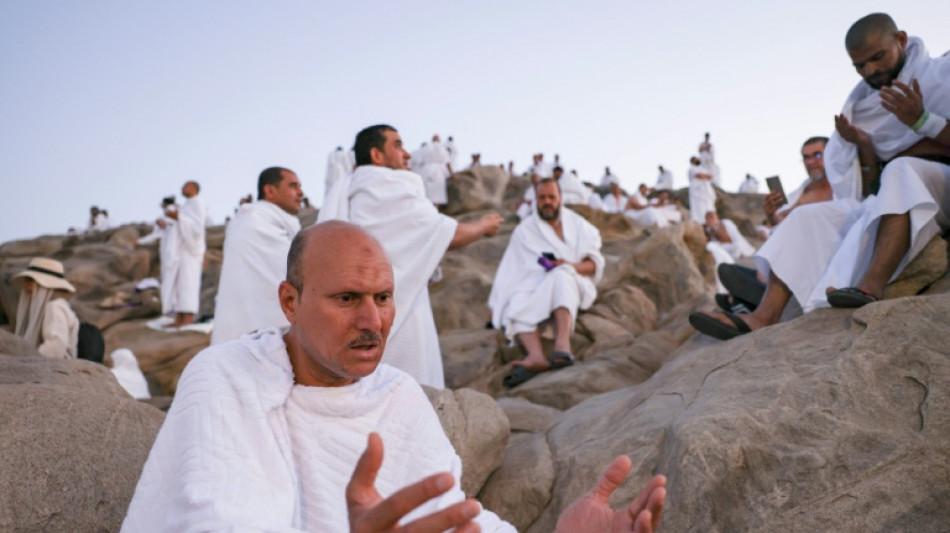 Muslim pilgrims pray, shirk sun, as hajj reaches peak
