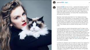 Taylor Swift d&agrave; l'endorsement a Kamala Harris