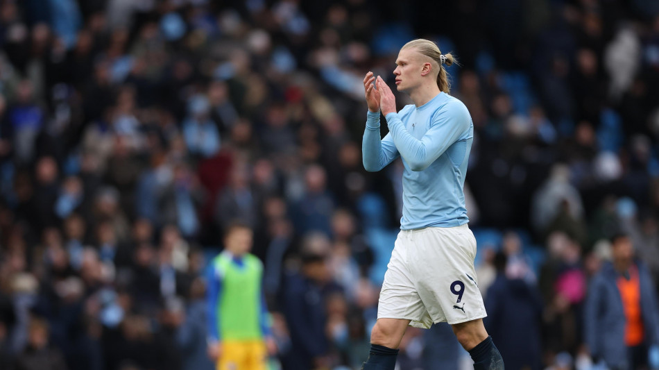 Calcio: il City ottimista su Haaland 'non star&agrave; fuori a lungo'
