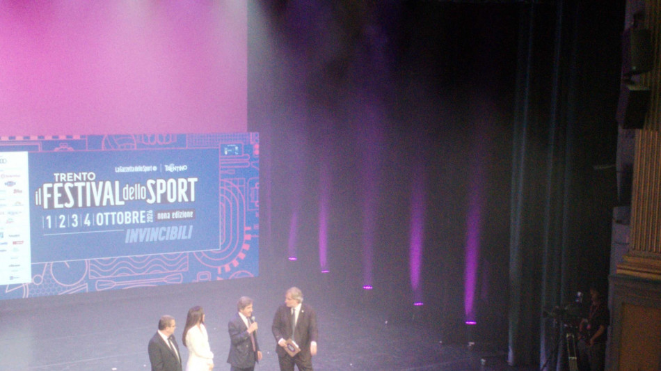 Inaugurato il Festival dello sport di Trento, dedicato agli "Invincibili"