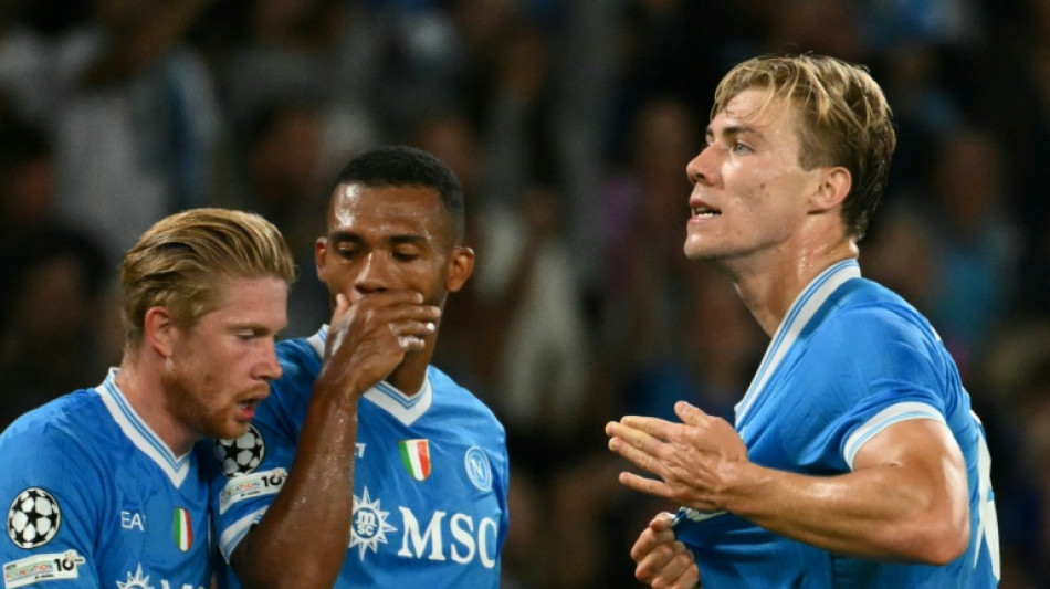 Hojlund e De Bruyne d&atilde;o vit&oacute;ria ao Napoli sobre o Sporting (2-1) na Champions