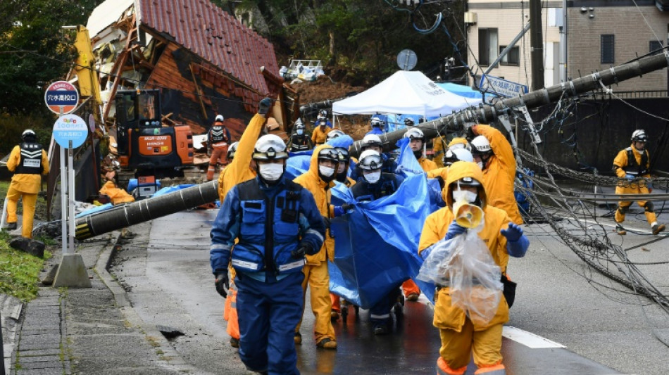 S&eacute;isme du Nouvel An au Japon: le bilan s'alourdit &agrave; 161 morts et 103 disparus