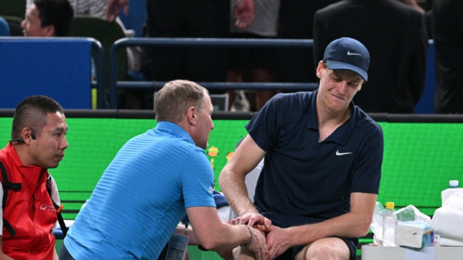 Masters 1000 de Shanghai: Sinner abandonne, pris par des crampes &agrave; la cuisse droite