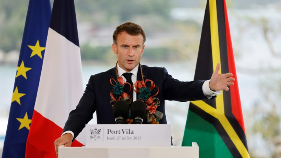 Au Vanuatu, Macron d&eacute;nonce "les ing&eacute;rences" et les "nouveaux imp&eacute;rialismes" en Oc&eacute;anie