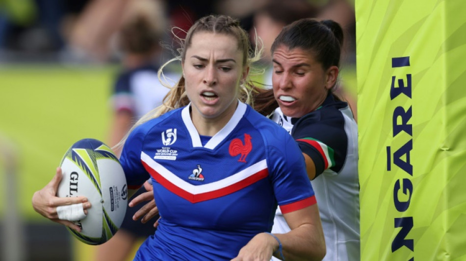 Rugby: le XV de France f&eacute;minin en demi-finale du Mondial apr&egrave;s sa victoire contre l'Italie 39 &agrave; 3 