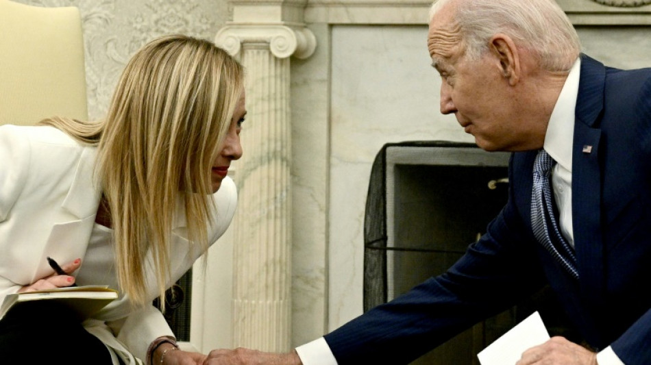 Biden recibi&oacute; a primera ministra italiana Meloni para hablar de China y Ucrania