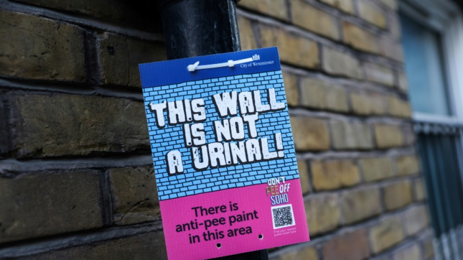 London takes aim at public peeing with splash-back paint