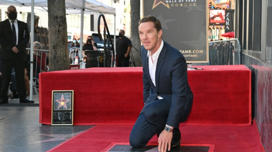 Benedict Cumberbatch inaugure son étoile à Hollywood